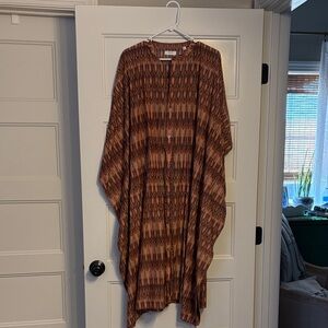 Billy Reid Geometric Brown Kaftan